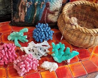 All kinds of colored corals