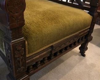 MAGNIFICANT MATCHING PAIR OF VICTORIAN PARLOR ARM CHAIRS