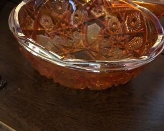 CARNIVAL GLASS BOWL