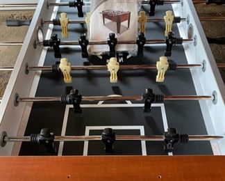 Classic Sport Boulder foosball table that has never been fully assembled or played.  All pieces to finish set-up are included