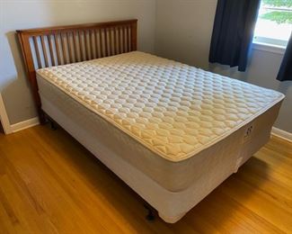 Full Size bed frame and mattress set