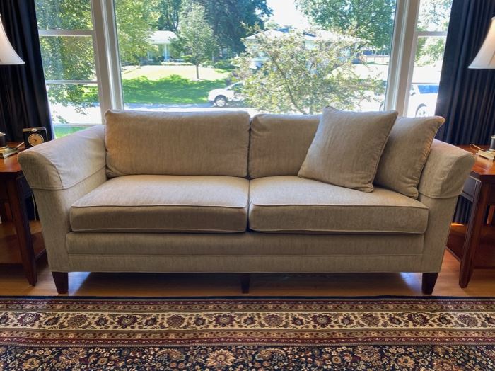 Stickley Wheaton down filled pillow back sofa
