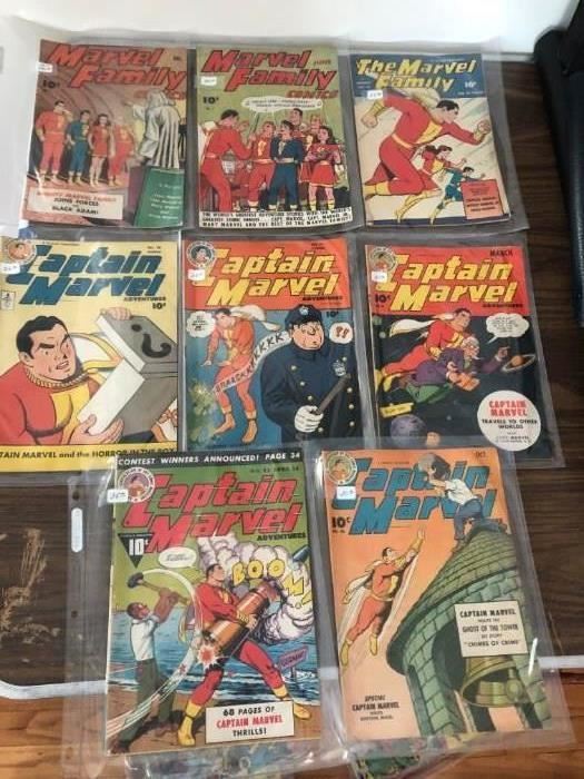 Early / Old Comics (Prices are not on plastic sleeves) - Marvel Family, Captain Marvel