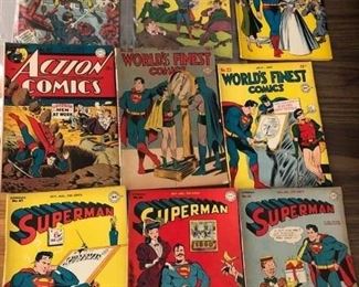 Early / Old Comics (Prices are not on plastic sleeves) Adventure Comics, Action Comics, Superman