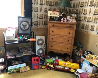 Vintage Toys & Trucks,  Small Chest 