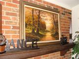 Original early Jesse Barnes oil painting on canvas.