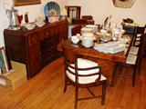 Art Deco waterfall dining room set