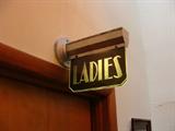Art Deco Ladies room lighted sign