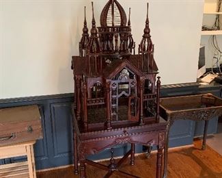 Beautiful Victorian Cathedral Architectural Bird Cage