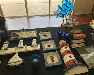 Lighthouses and beach decor