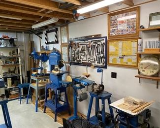 INCREDIBLE TOOL SHOP WITH  VINTAGE TOOLS 
