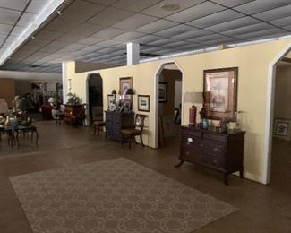 Several chests, wall art, and misc accessories.  Chest on right is SOLD.