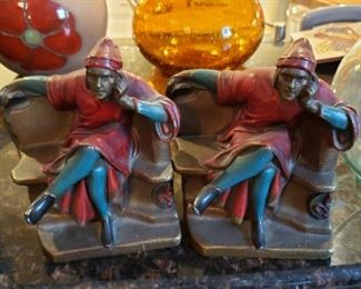 Bronze Italian Bookends Old and Unique  $75 pair