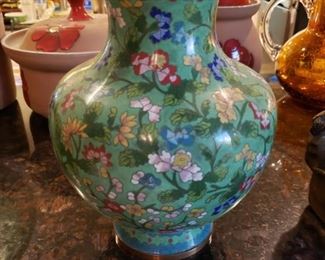 Fine Cloisonne Vase 12"  $125