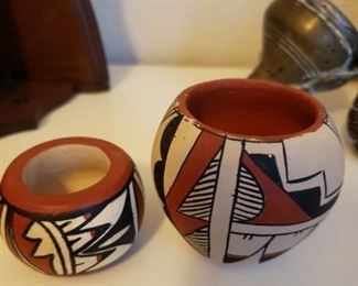Small Indian Pottery  Small $10  Bigger  $15- Signed