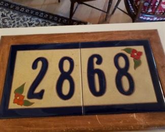 Street address tiles  $10