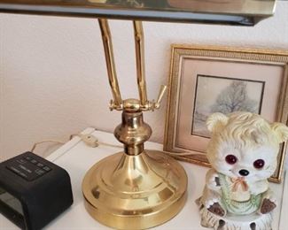 Brass Lamp  $20  Vintage eyes light up lamp $15