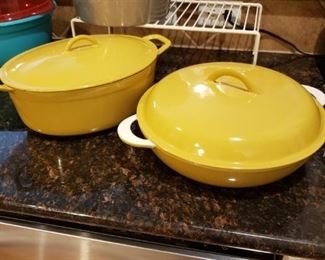 Belgium Enameled Cast Iron Cookware  $50 each