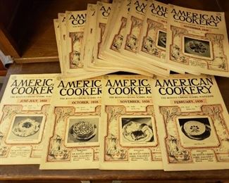 21 Issues of old American Cookery  $30