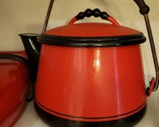 Retro MCM Red Teapot by Vollrath  $40