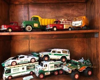Vintage toys and Hess Trucks