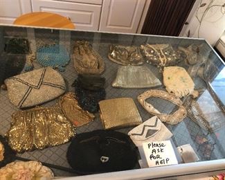 Antique beaded bags