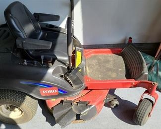 Toro riding mower (this item is located in Broadlands)