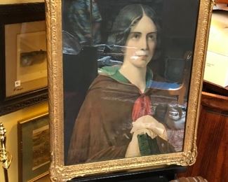 Antique framed portrait 