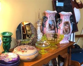 Antique & vintage glassware and ceramics