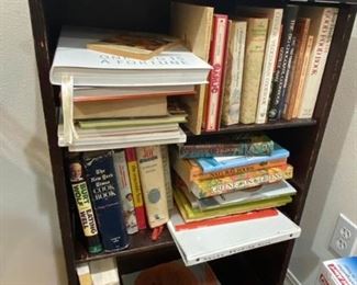 017K Bookcase and Cookbooks
