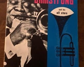Signed Louis Armstrong Program. Armstrong and band