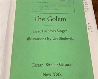 051l Uncorrected Proof of The Golem