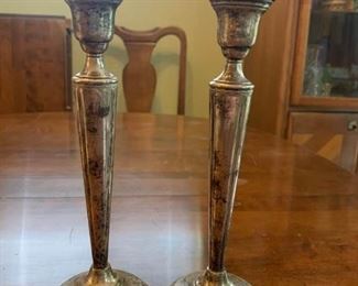 060l Columbia Sterling Candle Holders