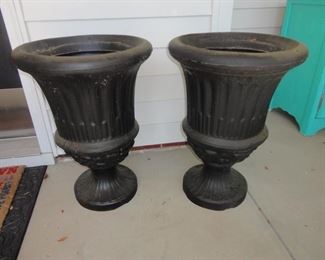 Tall Resin Flower Pots