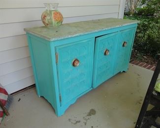 Plant Cabinet (well loved and 1 hinge needs to be repaired)