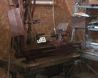 Early Wood working Lathe