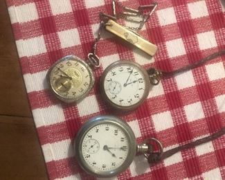 Pocket watch trio
Elgin, Hamilton, Elgin