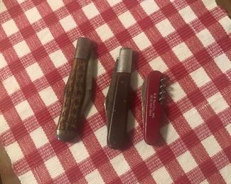 Trio of old knives