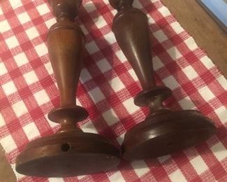 Wooden candle sticks