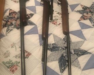 22 Rifles and Winchester Shotgun