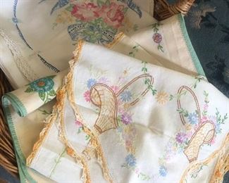 Embroidered linens