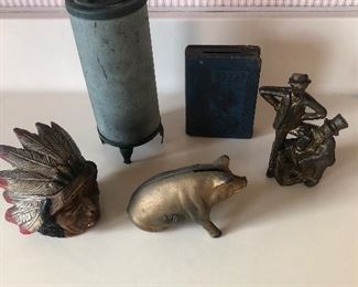 Early cast iron banks