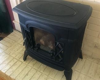 Wood stove. Electric