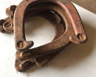 Iron horse shoes
