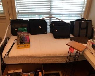 Day bed with mattress; laptop cases