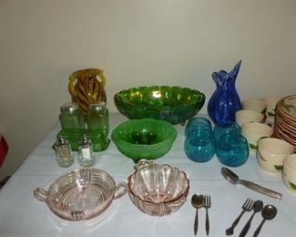 Misc glassware, depression, etc.