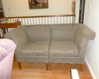 Pair of corner chairs or loveseat if pushed together