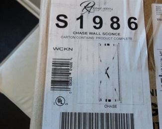 Robert  Abbey Chase Wall Sconce 7"Antique Brass Light