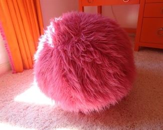 Childs Bean Bag chair with silver stand