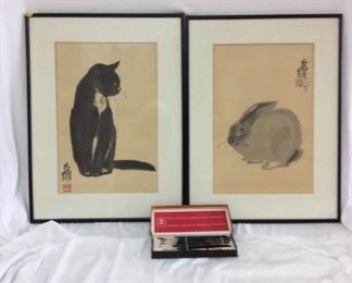 AS516 Animal Paintings and Sable Brushes